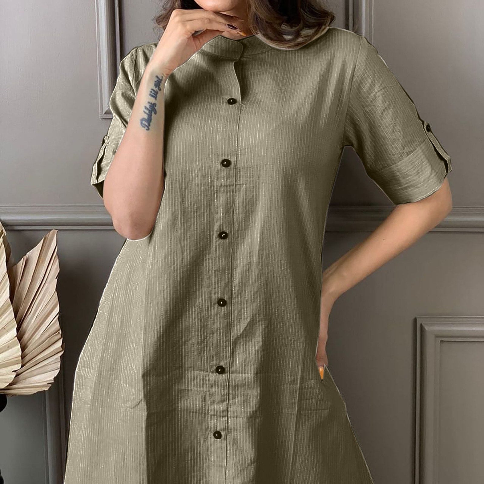 ALine Kurti brown with Palazo