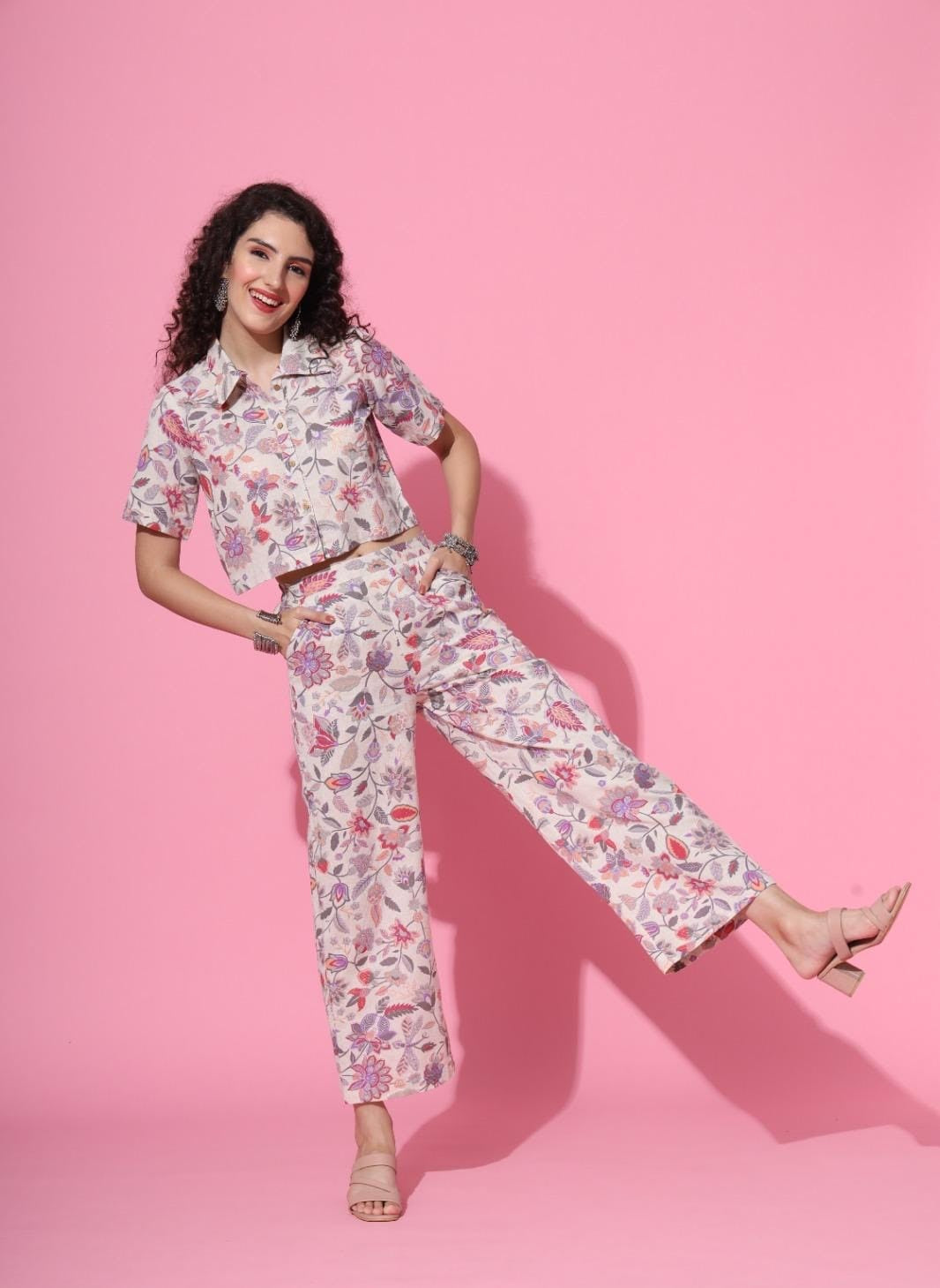 Pink Floral Co-ord set