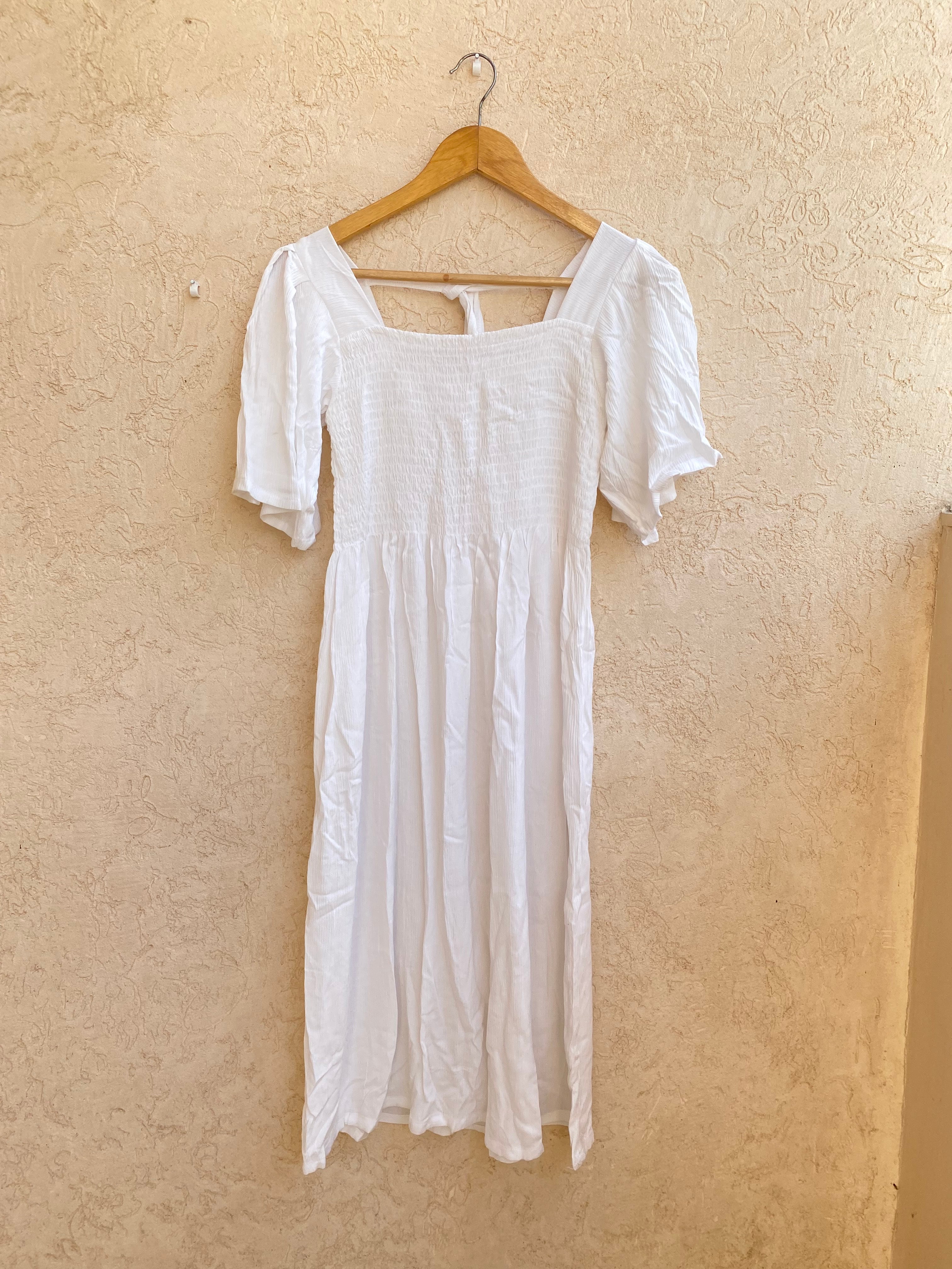 White Midi Dress