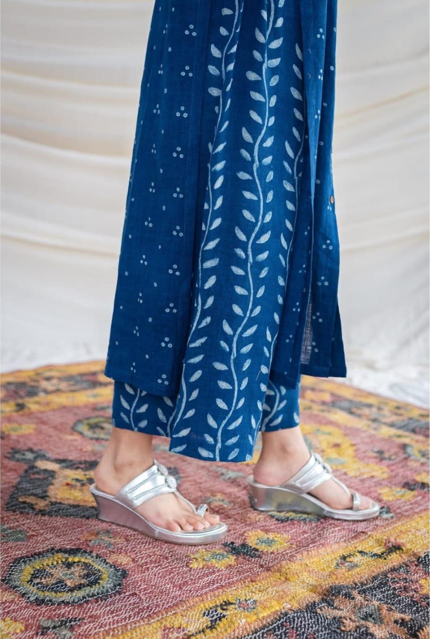 Blue Kurta with Palazzo