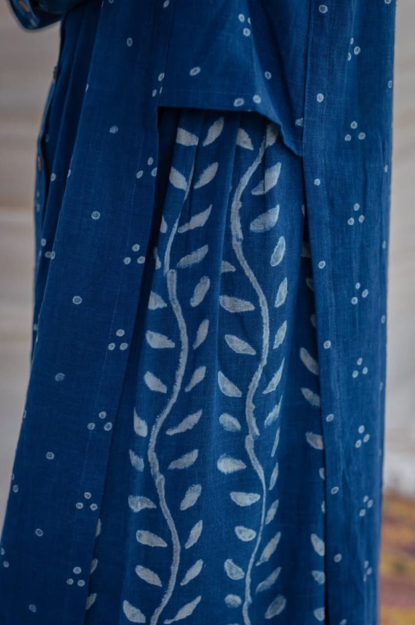 Blue Kurta with Palazzo