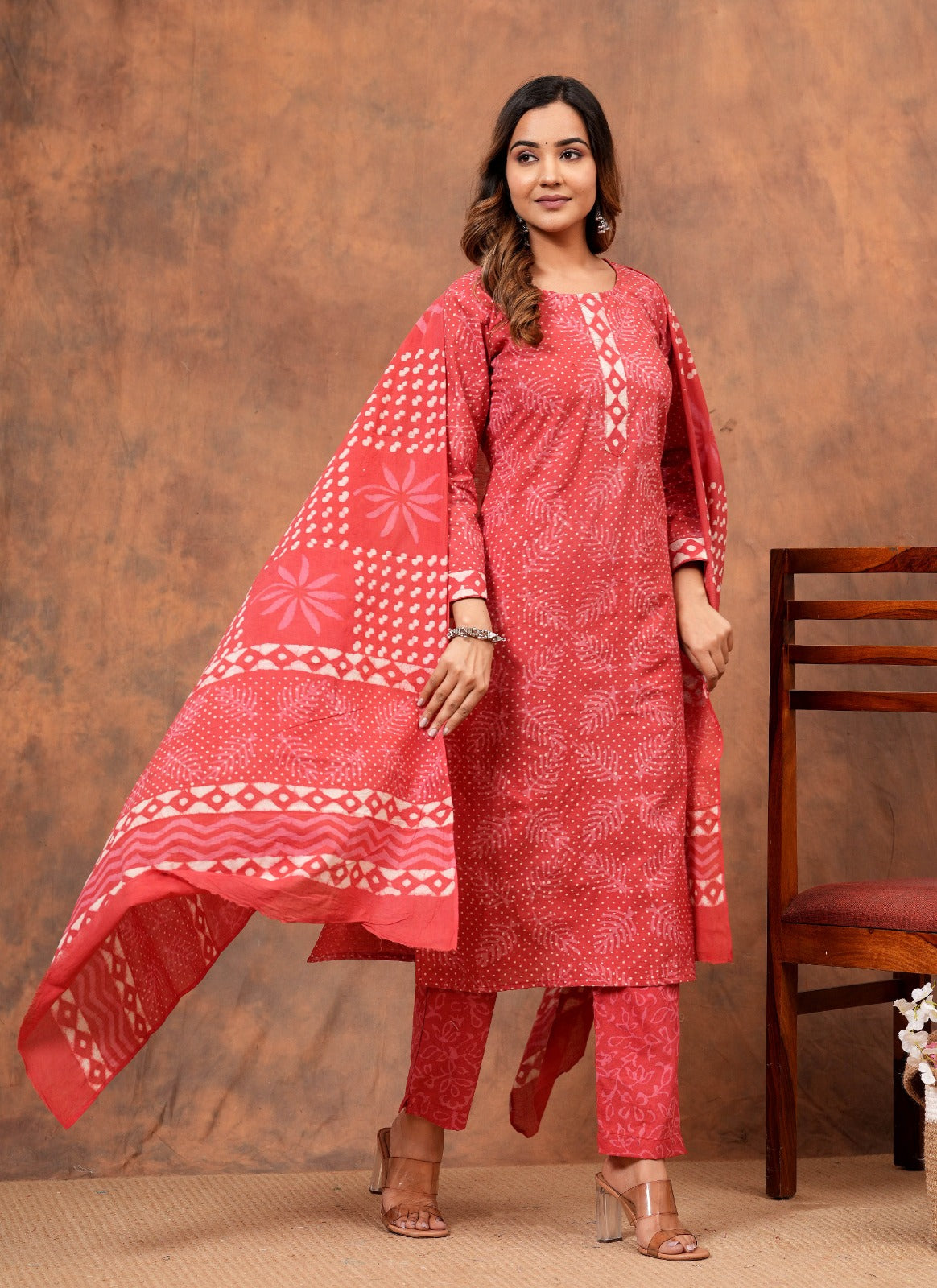 Jaipuri Printed Cotton Kurti set